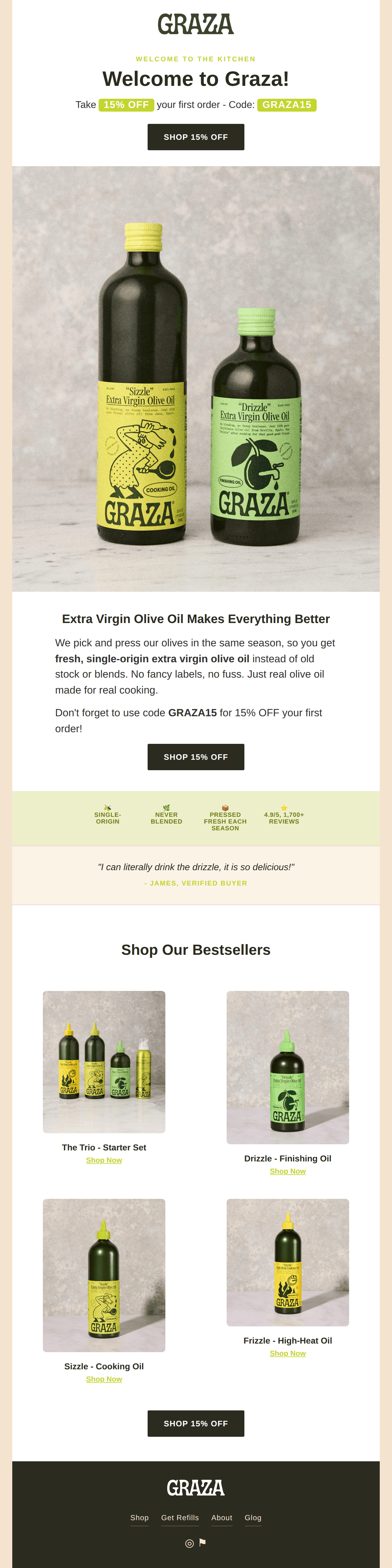 Email 1 design